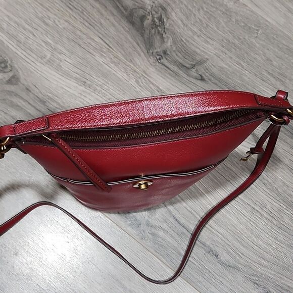 NWT Talulla Red Velvet Pebbled Leather SM Hobo Crossbody Bag - Picture 2 of 7